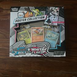 Pokemon Black Bolt/ White Flare Poster Collection 