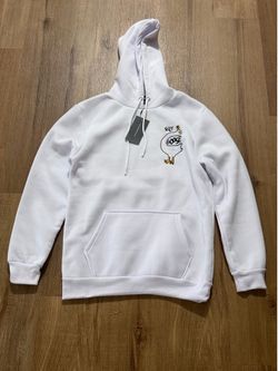 Silly Goose Embroidered Hoodie – White Pullover Sweatshirt | Brand New