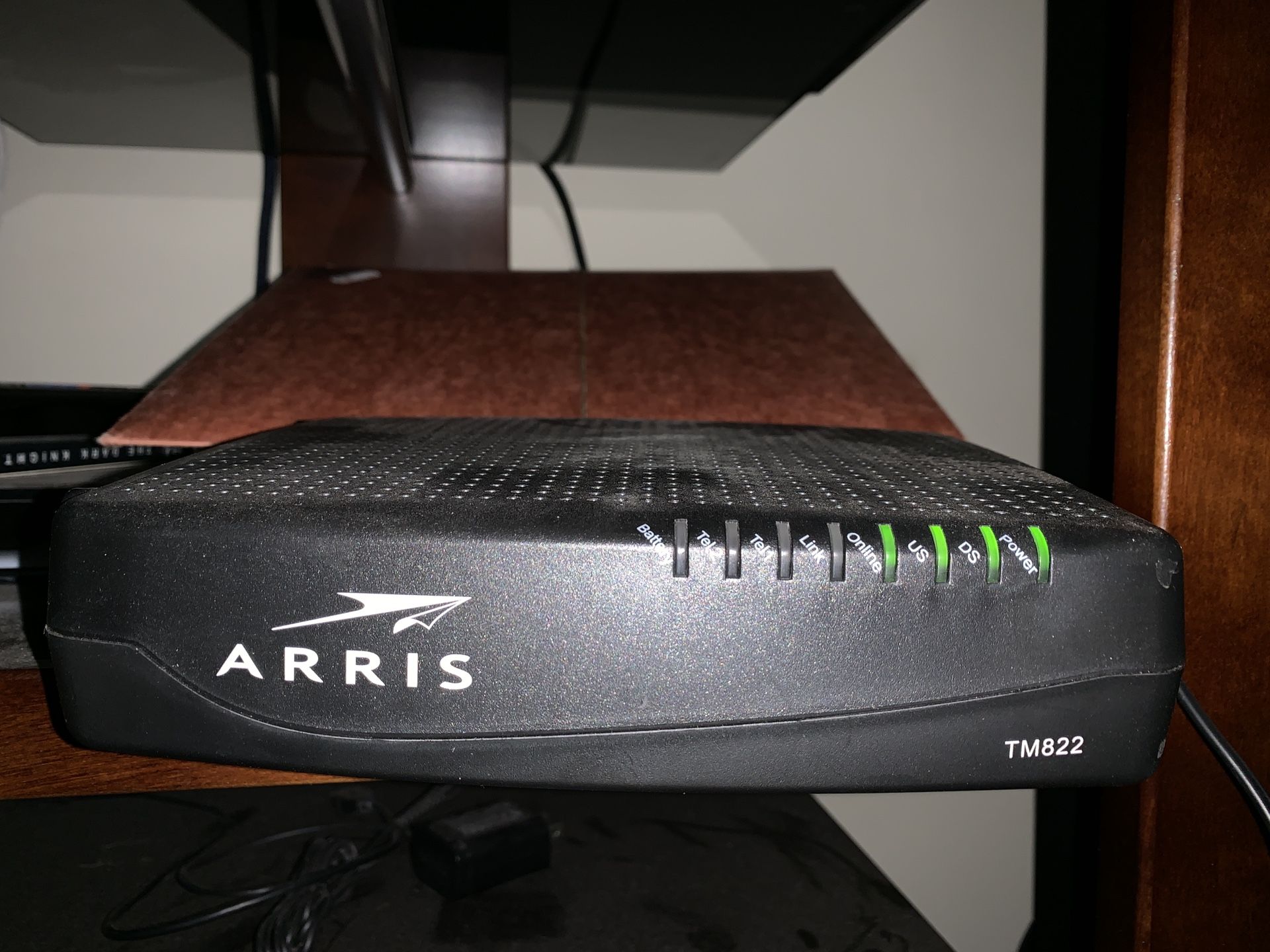 Arris cable modem model TM822