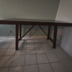 L/XL Extending Dining Table w/6 chairs - (36" x 69" (/95"))