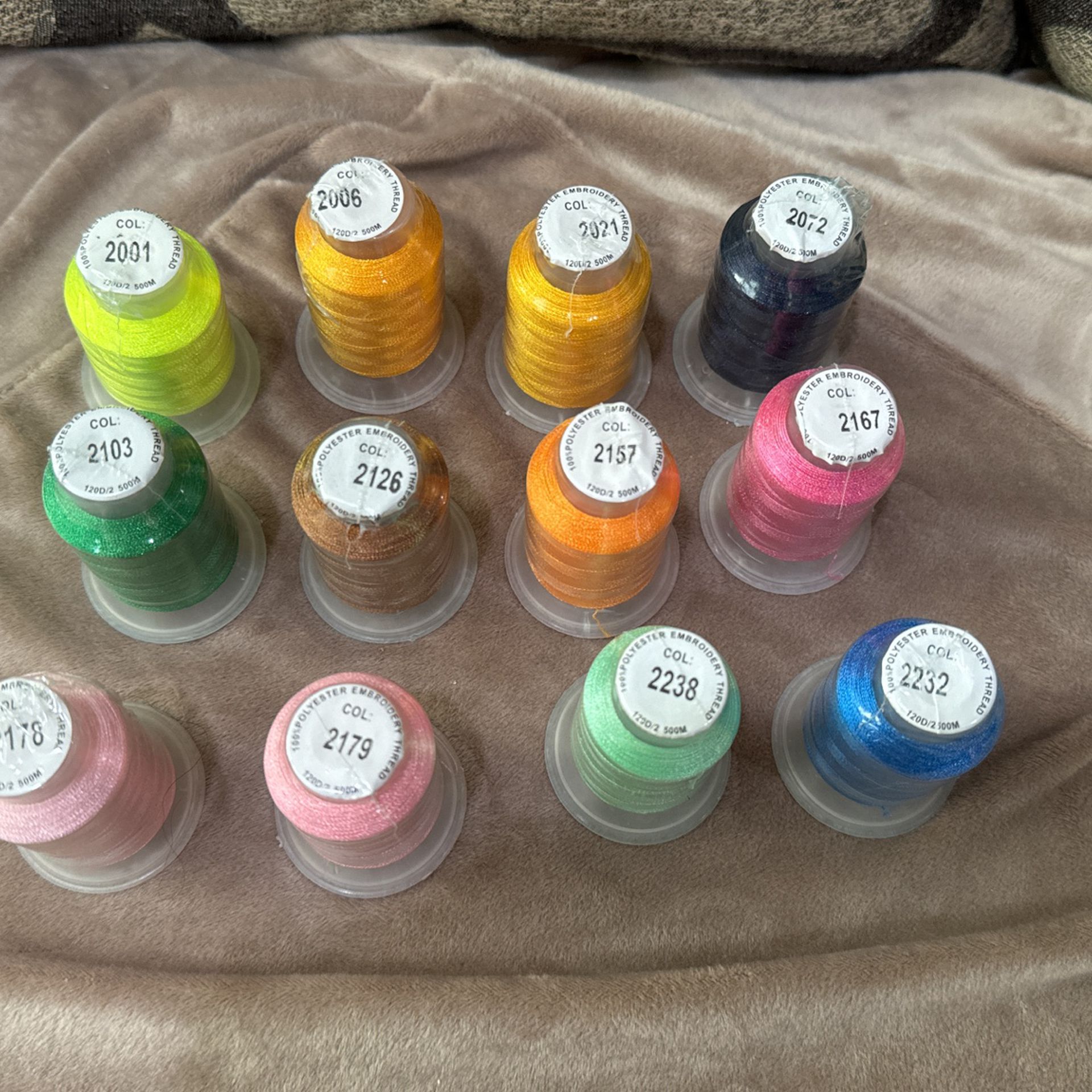 # 2  Embroidery  🧵 Thread 12 Colors 