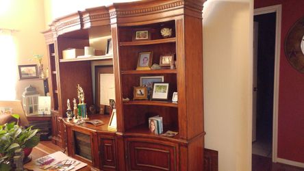 Solid wood wall unit