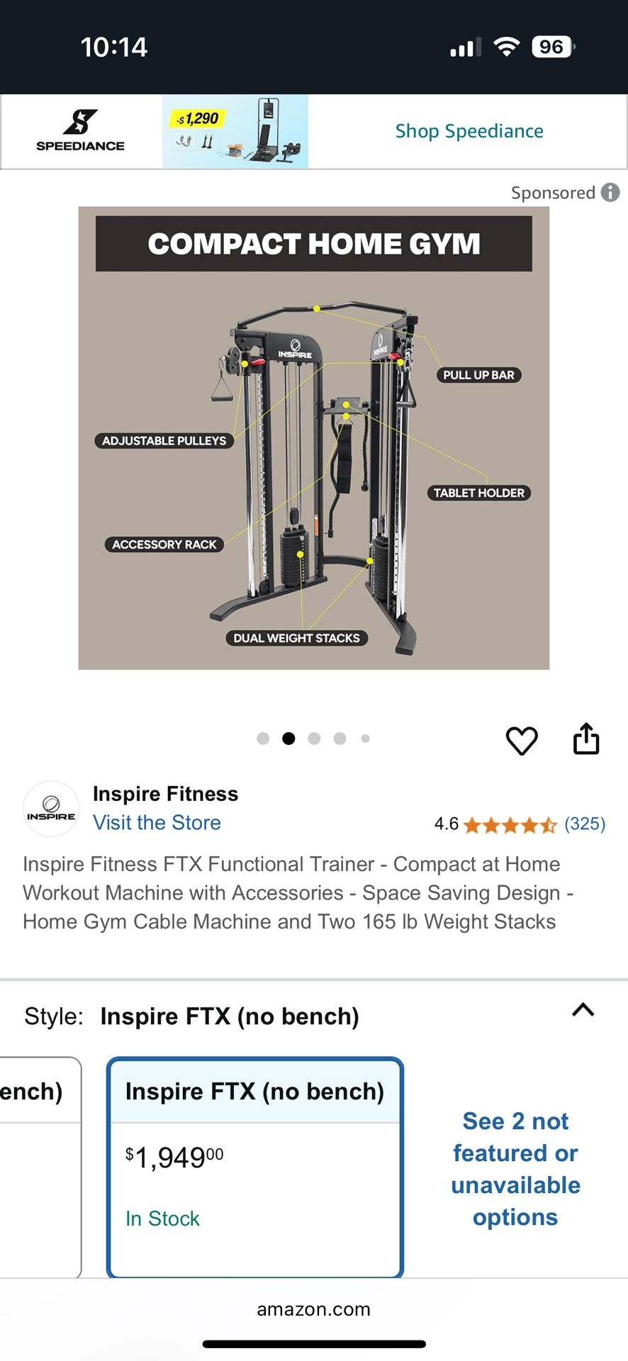 Inspire Home Gym Cable Machine
