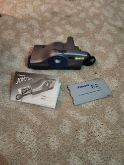 Vintage Polaroid JoyCam 500 Instant Camera - Flash Works w/ Bag & Manual