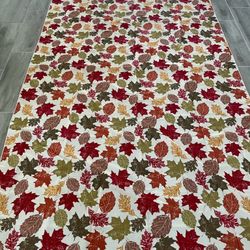 Autumn Leaves Rectangular Tablecloth Size 120 Length 