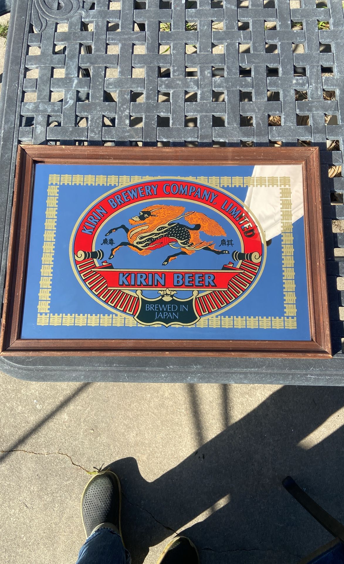 Kirin Brewery Vintage Sign Mirror