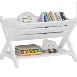 Kids' Book Caddy with Shelf