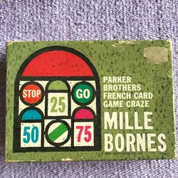 NEW Vintage 1962 Parker Brothers French Card Game Mille Bornes 