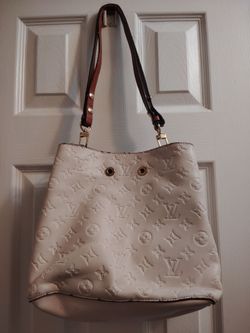 Louis Vuitton Monogram Empreinte Bucket Bag (Cream / Off-White)