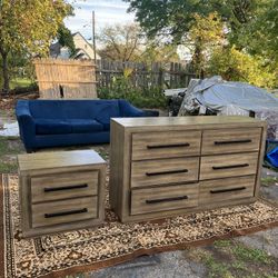 6drawer Dresser w/ 2drawer Nightstand 