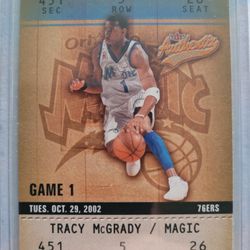 02 Fleer Authentix Tracy McGrady!