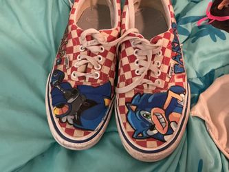 Painted Vans — Sonic & Metal Sonic — Size 10 Womens