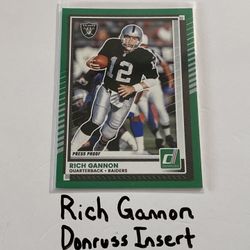Rich Gannon Oakland Raiders All-Pro QB Donruss Short Print Insert Card. 