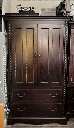 Armoire Closet  Espresso Dark Brown 