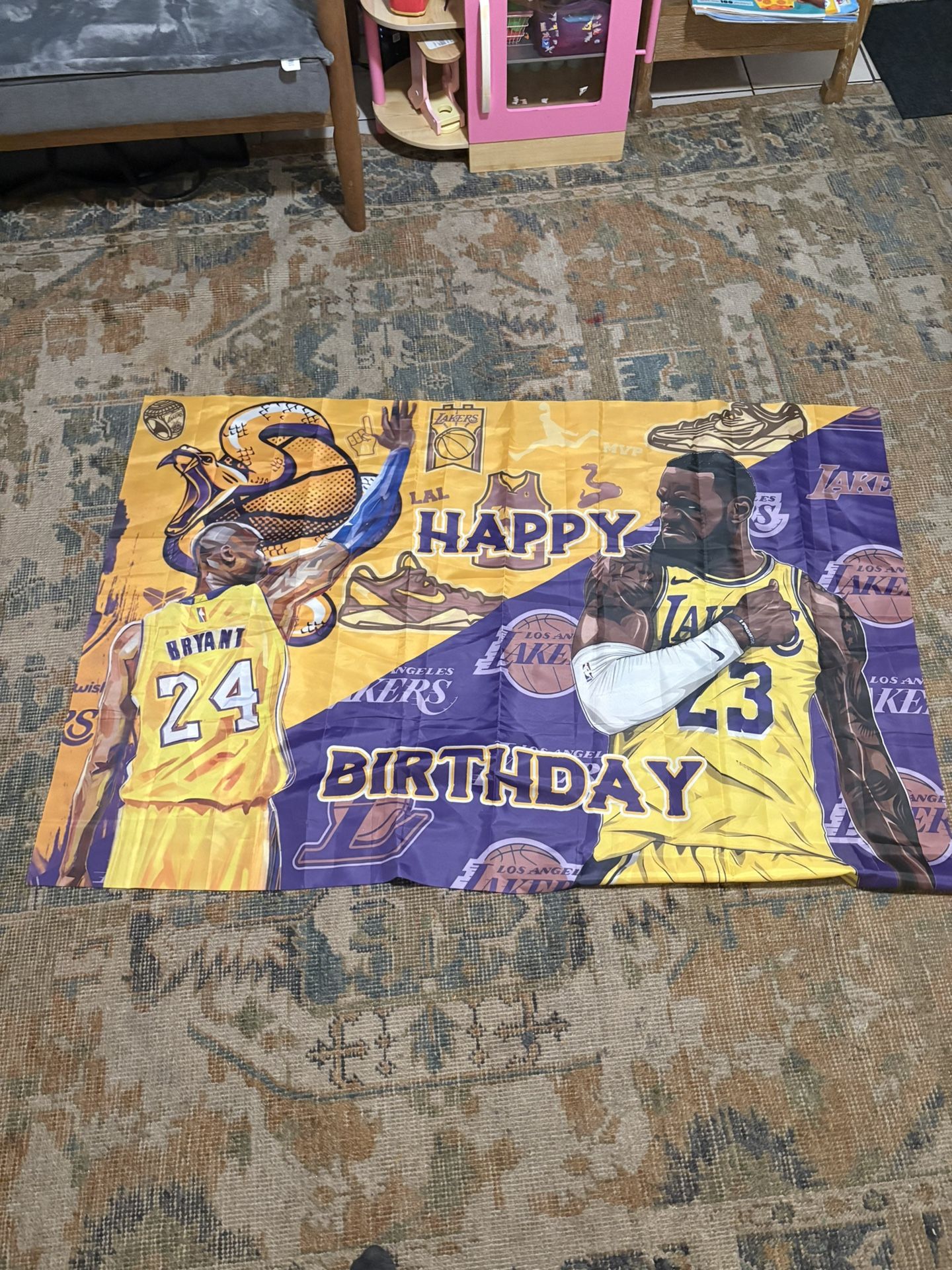 Lakers Happy Birthday Poster