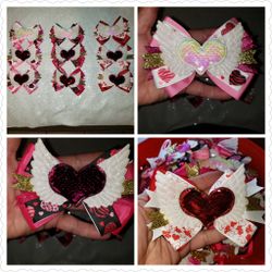Valentine Hair Bows 💖💘💕