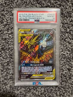 Moltres & Zapdos & Articuno GX PSA 10