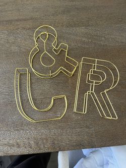 Gold Wedding Letters