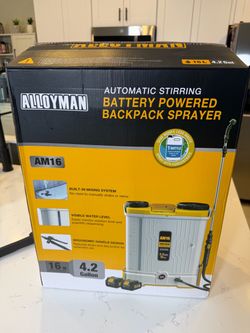 Backpack Garden Sprayer Battery Operated New In Box