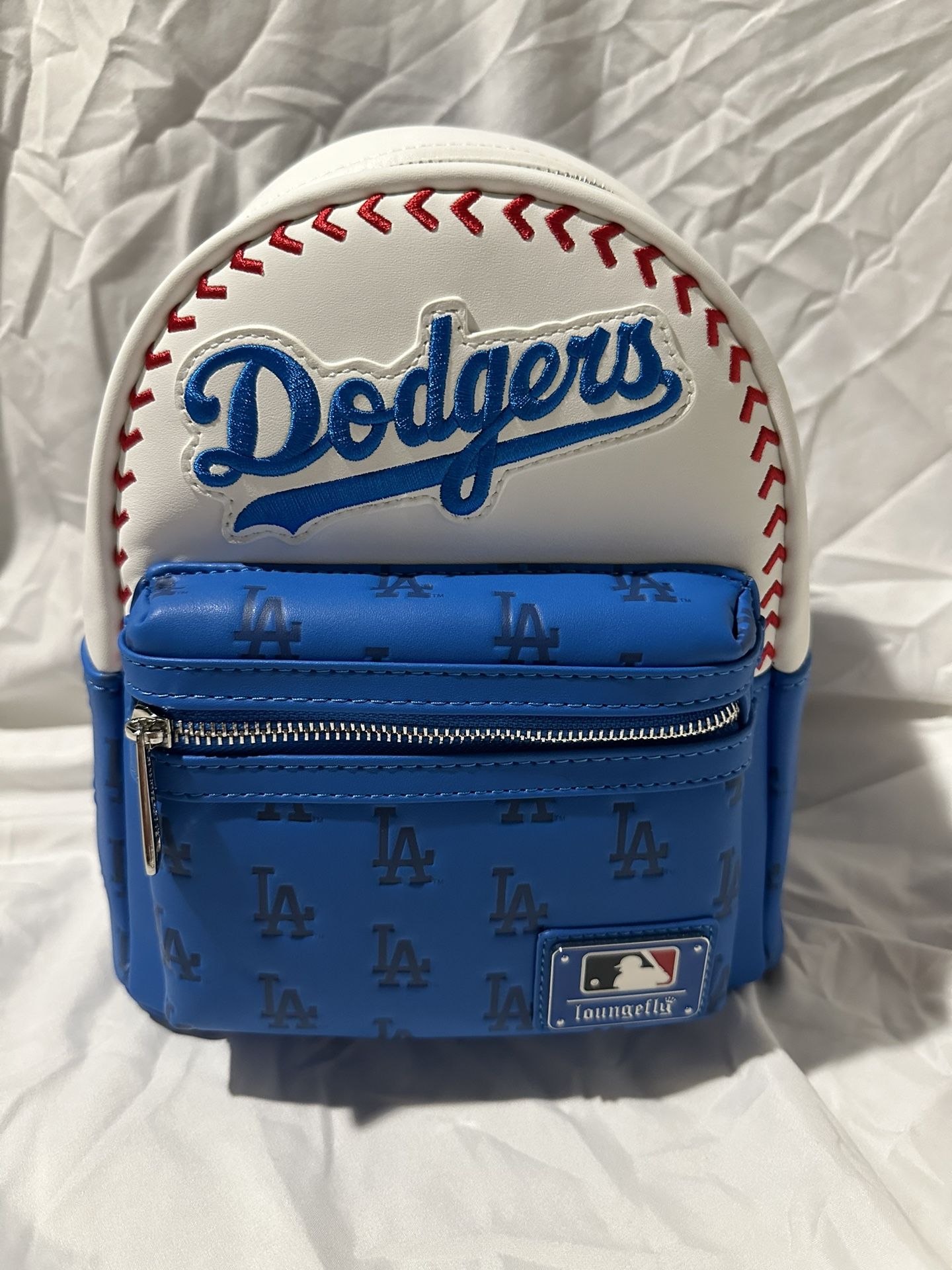 Loungefly MLB LA Dodgers Baseball Seam Mini Backpack