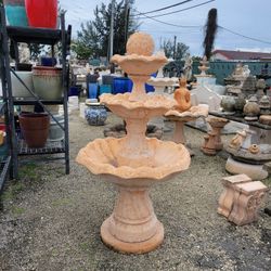 Concrete Water Fountain / Cement Backyard Garden Outdoor Fountains