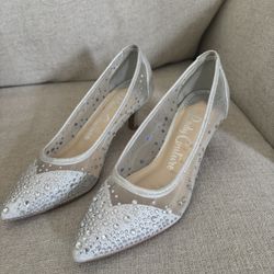 Silver Cinderella Heels