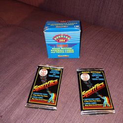 1986 sportflic rookies set,and 2 packs 86