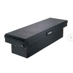 Husky Crossbed Truck Tool Box in Aluminum, 71.36 in. Full-Size, in Matte Black