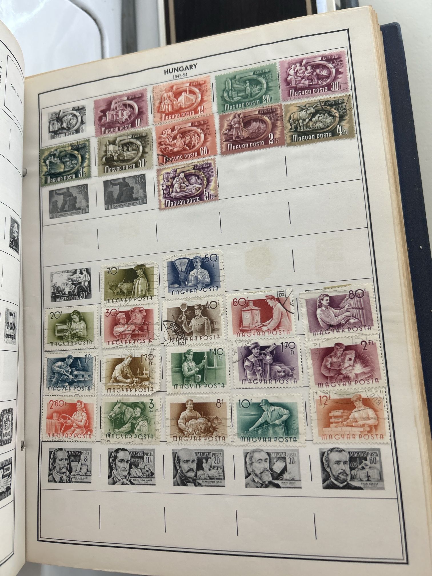 Hungary 1(contact info removed) Vintage Stamp Collection – Magyar Posta Complete Sets – Mounted in Scott’s Family of Nations Album