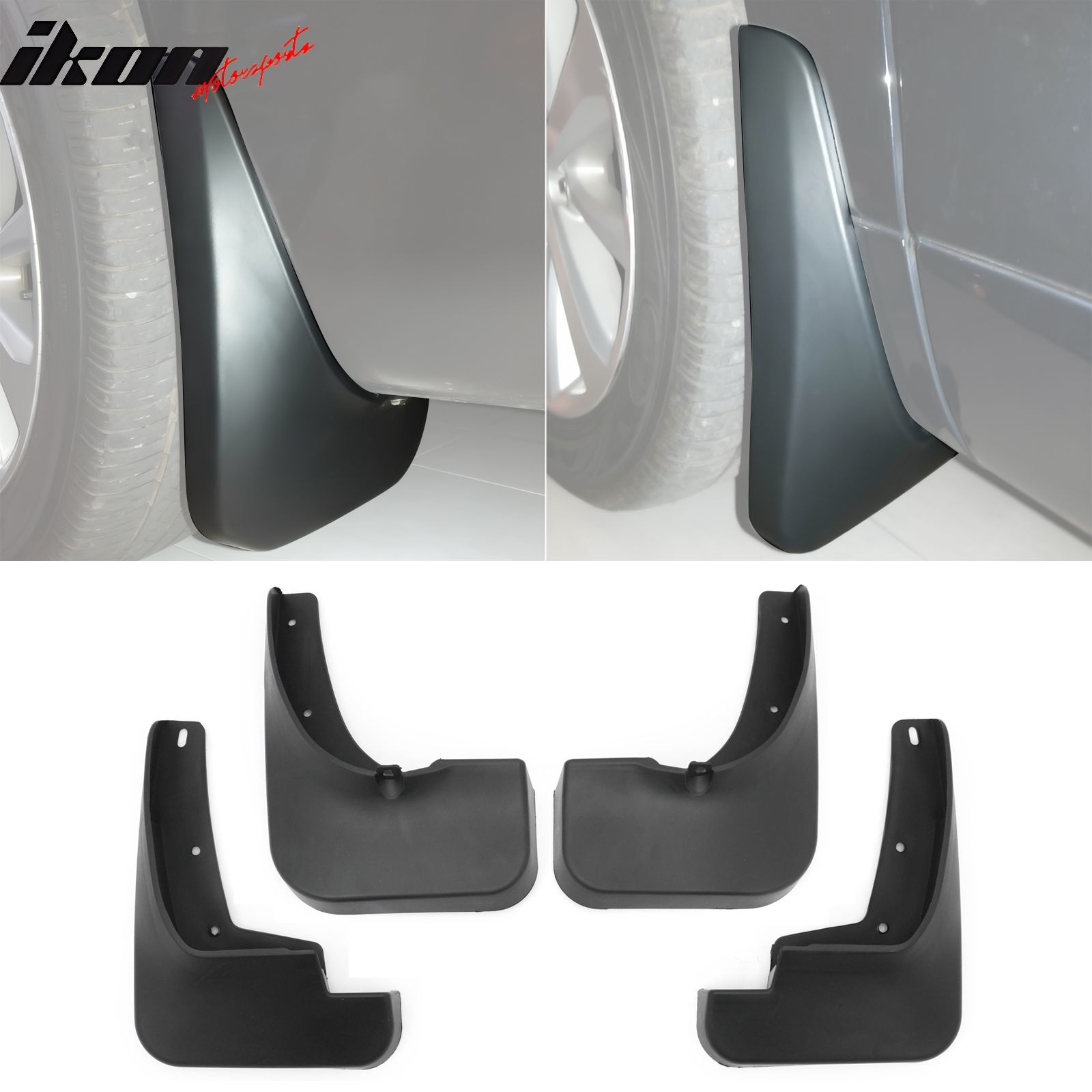 Fits 2008-2010 Toyota Highlander Front & Rear Mud Flaps Wheel Arch Splash Guards PP