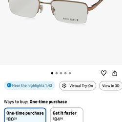 Versace reading glasses