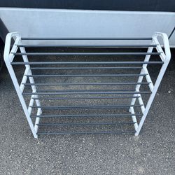 Plastic Show Rack Holder 4 Tier Shoes Stand Free Standing Shoe Racks for Closet Entryways Bedroom Patio