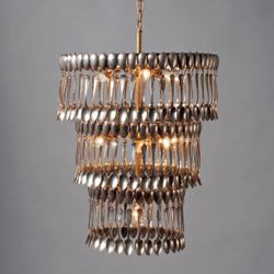 Vintage Spoon Chandelier 