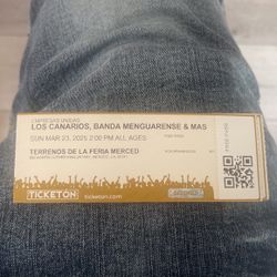 Tikets. Jaripeo. Merced.  Canarios 