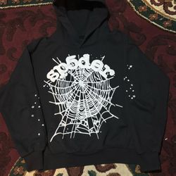 Sp5der OG Web Hoodie "BLACK"