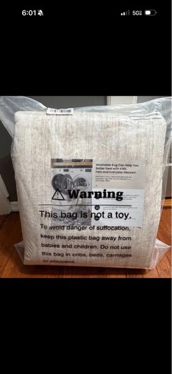 Soalmost 9x12 Area Rug for Living Room, Washable Rug, Non-Slip, Beige