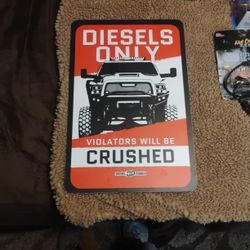 Diesel Power Metal Sign