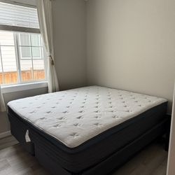 California King Mattress + Bed Frame – Excellent Condition!