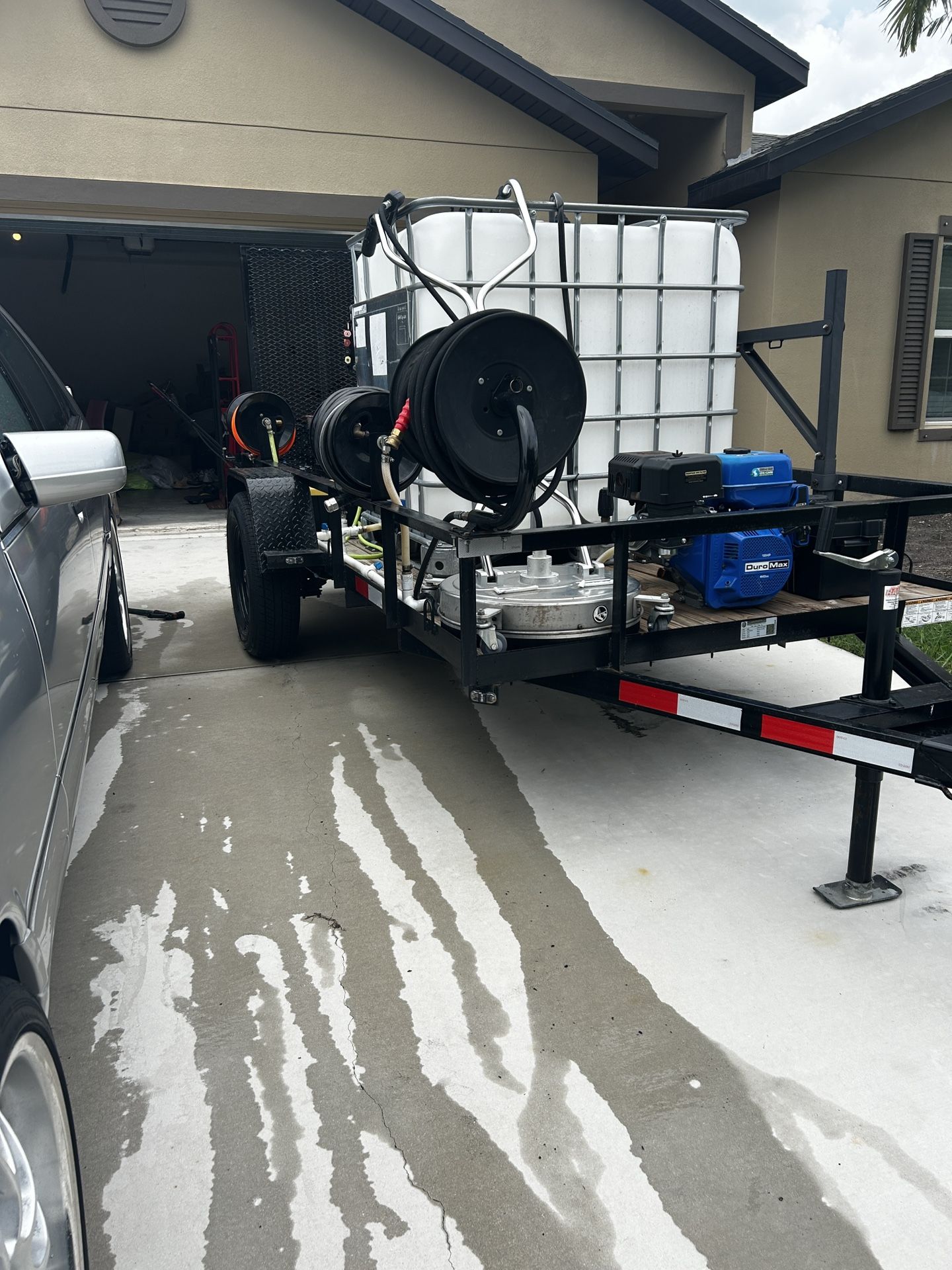Detailing and Pressure Cleaning Trailer With Equipment