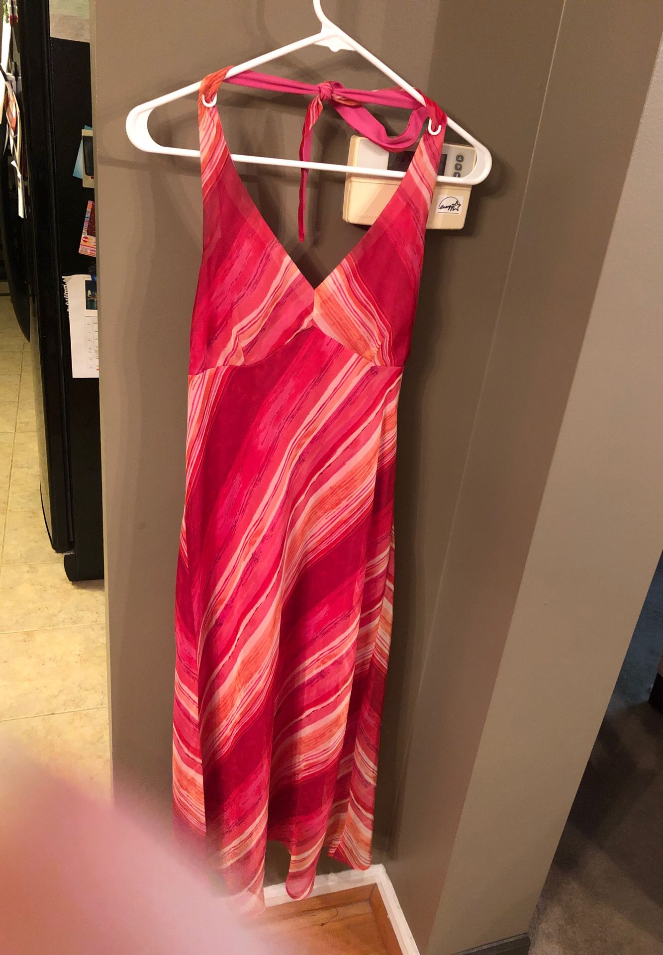 Pink and coral dress 9