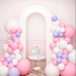 Babenest 7.2Ft Spandex Open Arch Backdrop, Fitted Double-Sided U-Shaped Wedding Arch, Round Top Chiara Stand Cover For Ceremony, Baby Shower, Birthday
