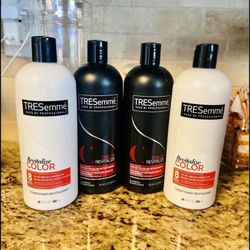 Set of 4 tresemme revitalize color protect shampoo conditioner set •28oz•all for $10