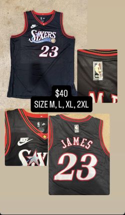 Philadelphia 76ers Lebron James BLACK JERSEY