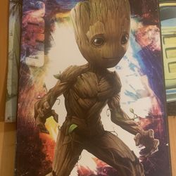 Marvel 13”x19” Groot Guardians Of The Galaxy Poster 