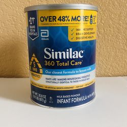 Similac 360 Total Care Infant Formula 30.8 oz Can, Exp 11/2025. Brand New
