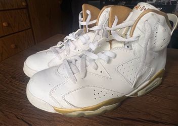 🔥 Air Jordan 6 Golden Moments Pack GMP Size 11 White Gold 2012 🔥