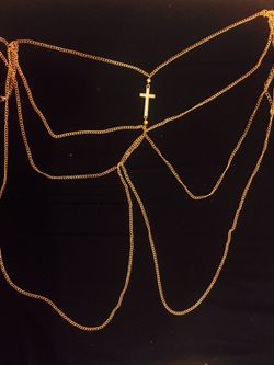 Gold body chain