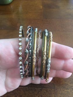 Assorted bangle bracelets