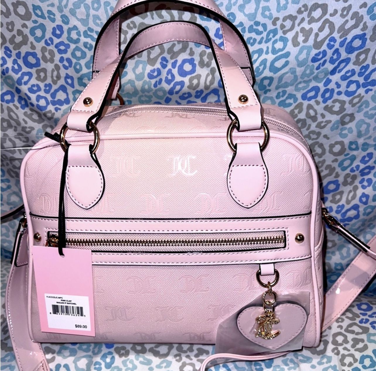 New Pink Juicy Couture Purse Handbag Satchel Bowler Bag MSRP $89 