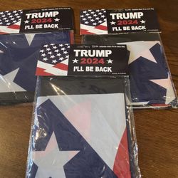 Brand new, trump 2024 I’ll be back flag